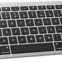 Bluetooth Keyboard for Mac, OMOTON Compact Wireless Keyboard Compatible with MacBook Pro/Air, iMac, iMac Pro, Mac Mini, Mac Pro Laptop and PC, Grey
