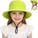Outdoor Kids Sun Hat UPF 50+ Sun Protection Foldable Bucket Hat Breathable Summer Beach Fishing Safari Hat for Boys Girls