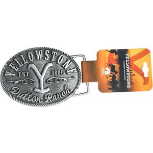 Changes Yellowstone Dutton Ranch Y Logo Established 1886 Kevin stner Belt Buckle 66-57, Silver