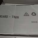 Twin Size Bunkie Board with Securing Straps,Foldable,Grey
