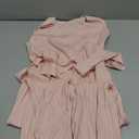 V FOR CITY Pink Maternity Dress Spring Summer Maternity Dresses Knit Midi Tie Belt Pregancy Baby Shower Clothes Sleeveless Pink Medium, M