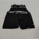 Nike Men`s Essential Micro Long Leg Boxer Briefs 3 Pack (Large, Black(KE1026-001)/W)