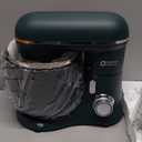 Kitchen in the Box Stand Mixer, 3.5QT Two Bowls Small Kitchen Electric Mixer, 10Speed Portable Lightweight with Matte Finish, Egg Whisk, Dough Hook, Beater (Turquoise Green, 3.5QT)