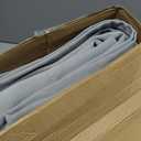 BONZER 100% Blackout Curtains 84 inches Long, 4 Panels Full Light Blocking Privacy Protection Window Drapes, Grommet Total Room Darkening Curtain with Black Backing for Bedroom, Living Room, Grey 54"W x 84"L (Pack of 4)