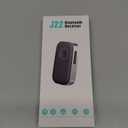 COMSOON Bluetooth Receiver for Car, Noise Cancelling 3.5mm AUX Bluetooth Car Adapter, Wireless Audio Receiver for Home Stereo/Wired Headphones, Hands-Free Call, 16H Battery Life - Black+Silver