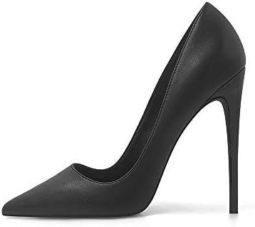 Elisabet Tang Women Pumps, Pointed Toe High Heel 4.7 inch/12cm Party Stiletto Heels Shoes Matte 7