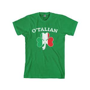 Italian Shirts - O'Talian Italy Flag Italia Funny T-Shirt T-Shirt, Medium (Green)