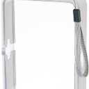 MiOYOOW Square Flat Water Bottle, Portable Transparent Sports Water Cup Reusable Memo Paper Bottles for Outdoor Travel Fitness Gym (White)