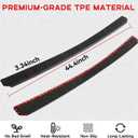 Rear Bumper Protector Fit for Subaru Forester 2025 2026 Matte Black ABS Plastic Trunk Lip Guard Scratch-Resistant Non-Slip Trunk Door Protector Car Accessories
