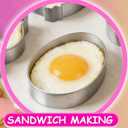 Easter Cookie Cutters Egg Biscuit for Kids DIY Lunchbox Bento Box Fruit Vegetable Sandwich Cutters for Children Boys Girls, Pack of 5