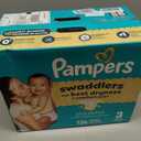 Pampers Swaddlers Diapers, Size 3 (13-26 lbs), 136 Count, Absorbent, Keeps Baby Dry and Comfortable, Skin Safe Disposable Baby Diaper