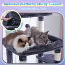 Hey-brother Cat Tree Tower with Extra Large Platform and Basket, MPJ080G