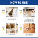 2Pcs Floor Restore for Wood Floors,Floor Restore Cleaner Spray,Floors Restorer Cleaner,3-in-1 Wood Floors Polish,Wood Floors Restorer for Hardwood Flooring Protection Agent for Shine Wood(150ml)