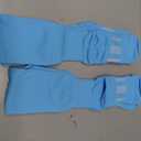 FITRELL 2/3 Pack Soccer Socks Baseball Softball For Youth Kids Boys Girls, Over-The-Calf Football Socks for Adult Men Women,Light Blue/Columbia Blue, Small
