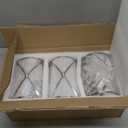 Brushed Nickel Pendant Lights Kitchen Island 3 Pack, Milk Glass Kitchen Pendant Lighting Over Island with Rods, Modern Mini Hanging Light for Sink Dining Room, CH9176BNW-3PK