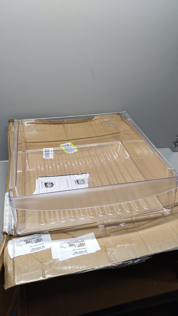 Refrigerator Pan Shelf Plastic Clear, 17"×16.5"