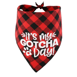 Dog Birthday Bandana for Boy and Girl Dogs,Gotcha Day Pet Scarf,Dog Adoption Bandana