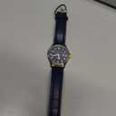 Amazon Essentials Men's Easy to Read 42mm Leather Band Analog Watch