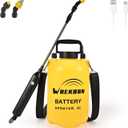 WOEKBON 1.35 Gallon Battery Powered Sprayer, Electric Sprayer with USB Rechargeable Handle, Potable Garden Sprayer with Telescopic Wand, 2 Mist Nozzles and Adjustable Shoulder Strap
