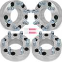 SCITOO 4Pcs 5x135 to 6x5.5 Wheel Adapters 2 inch Bore 87.1mm Studs 12x1.5 5 Lug Wheel Spacers No Hubcentric Fit for Lincoln Blackwood 2002-2003,for Ford for F-150 1997-2003