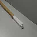 Frameless Shower Door Support Bar, Stainless Steel Wall-to-Glass Support Arm to Fixed Shower Glass Panel, for 1/4"-3/8" (6-10 mm) Door, 180° Pivot & Stow-Flat Mode (Chrome, 35.4-inch(900mm))