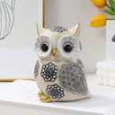 Oinas Cute White Owl Statue & Figurines for Home Decor - Adorable Gifts for Owl Lovers