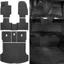 Click to see full view Naibeve Floor Mats for 2007-2013 Acura MDX All Weather Custom Fit Floor Mats, 2nd Row Backrest Mats, Cargo Mat with Backrest Mat, Door Sill Guards Interior Accessories