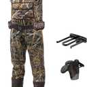 HISEA Hunting Waders for Men with 600G Insulated Boots, 4.5mm Neoprene Waterproof, Bootfoot Chest Wader Fishing Duck Hunting (9, Next Camo Evo(s))