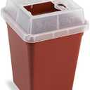 Heathrow Scientific HS120177 Sharps Container, 1 L, Red (Pack of 18)
