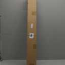 LazBlinds No Tools No Drill Cordless Bamboo Roman Shades, Light Filtering Window Treatment, Roll Up Bamboo Blinds for Window 34'' W x 64'' H, Brown