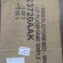 Twin Size Floor Bed with High Fence and Door, Montessori Floor Beds FrameTwin Size, Twin Size Montessori Bed for Kids, Girls, Boys, Twin Floor Bed Without Slats, White