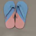 Amazon.com | ChayChax Womens Two-Tone Flip Flops with Arch Support Comfort Beach Thong Sandals Indoor Outdoor, Sky Blue Pink, 7 Women | Shoes