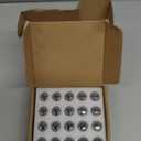 GAsupply M12x1.25 Lug Nuts, Closed End Bulge Acorn Chrome Lug Nuts Cone Seat 1.38" 35mm Tall 3/4" 19mm Hex, 20 Pack (Silver)