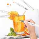 Alcohol Markers, 168 Colors Premium Markers Set, Chisel & Brush Dual Tip in Professional Coloring for Kids or Adults