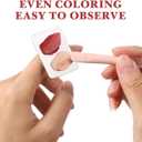 Nail Art Ring Palette Mini Square 1.69X1.25In Professional Mixing Tool for Paint Makeup and Nail Design Easy Clean Surface for Salon Home Use (Silver)