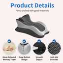 Ergonomic 27 Angle Memory Foam Wedge Pillow for Bed, Multi-Position Support for Back Neck and Legs, Positioning Pillow for Reading Sitting Up