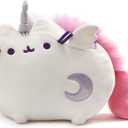 GUND Pusheen Super Pusheenicorn Unicorn Sound and Lights Plush Cat Stuffed Animal, White, 17"