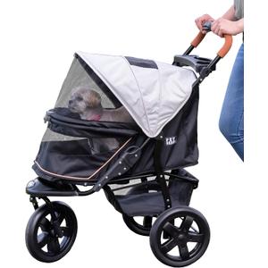 Pet Gear AT3 – Zipperless Pet Stroller, Gray Color