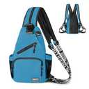 Geestock Convertible Sling Bag for Women Men, Lightweight Crossbody Backpack Daypack Chest Bag Fit 10.9" Tablet for Travel, Sport, Hiking & Commute, Blue, 8.27in×3.94in×13.39in