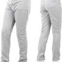 Franklin Sports Youth Baseball + Softball Pants - Knee High + Relaxed Fit Kids Baseball Pants - White, Black + Grey Pants (Large, Gray)