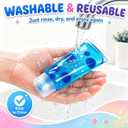 Toothpaste Squishy Toys, Slow Rising Squishy Toothpaste Fidget Toys | Coconut Oil Toothpaste Squishy with Glitter, Squeeze Toys, Sensory Toys, Stress Relief, Kids Adult Use, Home/Office Use