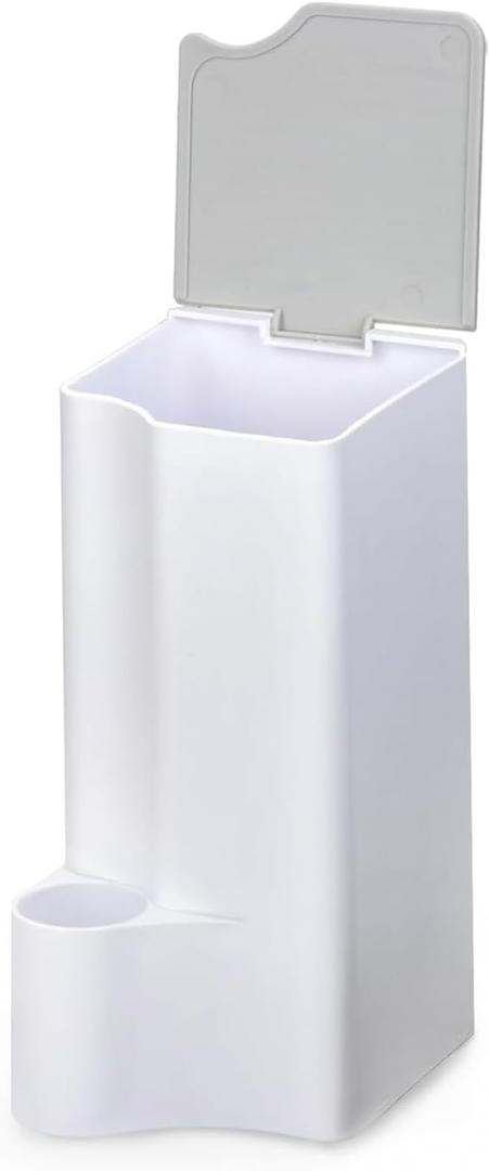 Holder for Clorox Toilet Wand, Compatible with Clorox Toilet Wand Holder Only, White & Gray