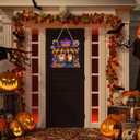 WEUOPG Diamond Art Hanging Kit for Adults, DIY Acrylic Diamond Art Painting Window Pendants Home Garden Wall Hanging Kits, Halloween Hanging Ornament (TP013)