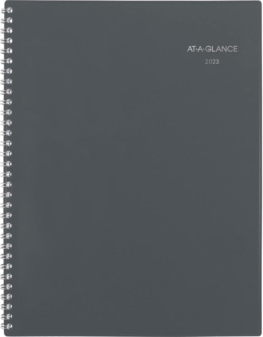 AT-A-GLANCE 2023 Monthly Planner, DayMinder, 8-1/2" x 11", Large, Gray