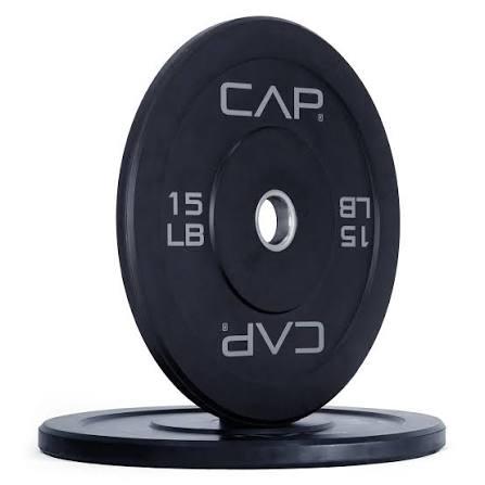 CAP Barbell Rubber Olympic Bumper Plate 15lbs Single