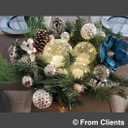 Crackle Globe LED Lamp Battery Operated with Timer, Lighted Glass Orb for Living Room & Festival Christmas Decoration, Indoor Glowing Night Light Sphere Table Lamp for Mother's Gift, Glass Ball Light