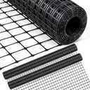 Windyun 2 Rolls 4'x50' Plastic Mesh Fence for Garden