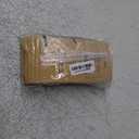 FireKylin 100 Pcs Brown Paper Bags with Window, 3.9" x 5.9" Stand Up Pouches, Zipper Food Storage Bags for Packaging Products, Reusable, Sealable