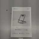 JSAUX Cell Phone Stand, Foldable Aluminum Adjustable Phone Holder for Desk Portable Travel Essentials Office Accessories for iPhone 17 16 15 14 13 Pro Max Samsung S25 S24 S23 Ultra Kindle-Gray (Grey)