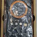 Solar Power Bank 49800mAh Wireless Portable Charger with USB-C 15W Fast Charging with 4 Built-in Cables LED Flashlight Battery Pack Compatible with iPhone, iPad, Smartphone, Perfect for Camping, Hiking (Orange)